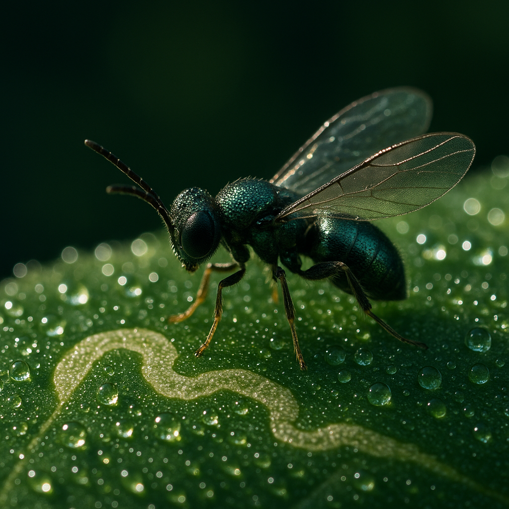 Schlupfwespe gegen Minierfliegen – Diglyphus isaea