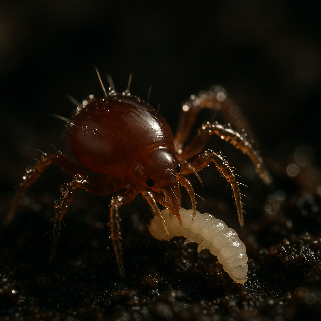[10702] Bodenraubmilbe gegen Trauermücken & Thrips – Hypoaspis aculeifer