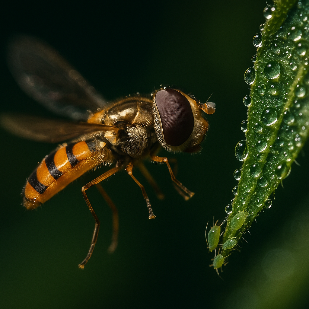 [10674] Schwebfliege gegen Blattläuse – Episyrphus balteatus (100 Puppen)