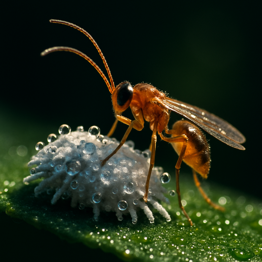 [12804] Erzwespe gegen Zitrusschmierläuse – Leptomastix dactylopii (100 Stück)