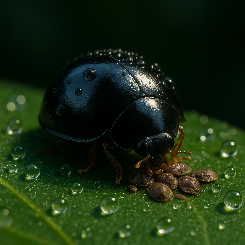 [12494] Marienkäfer gegen Deckelschildläuse – Chilocorus nigritus