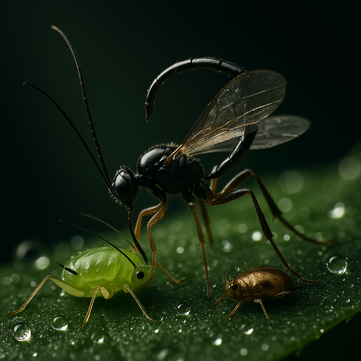 Schlupfwespe gegen Blattläuse – Aphidius colemani